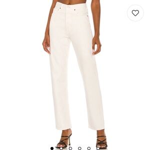 AGOLDE Women's Cream 90s pinch waist